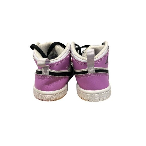 TODDLER AIR JORDAN RETRO 1 MID CASUAL SHOES BARELY GRAPE Size 7 - Picture 2 of 5